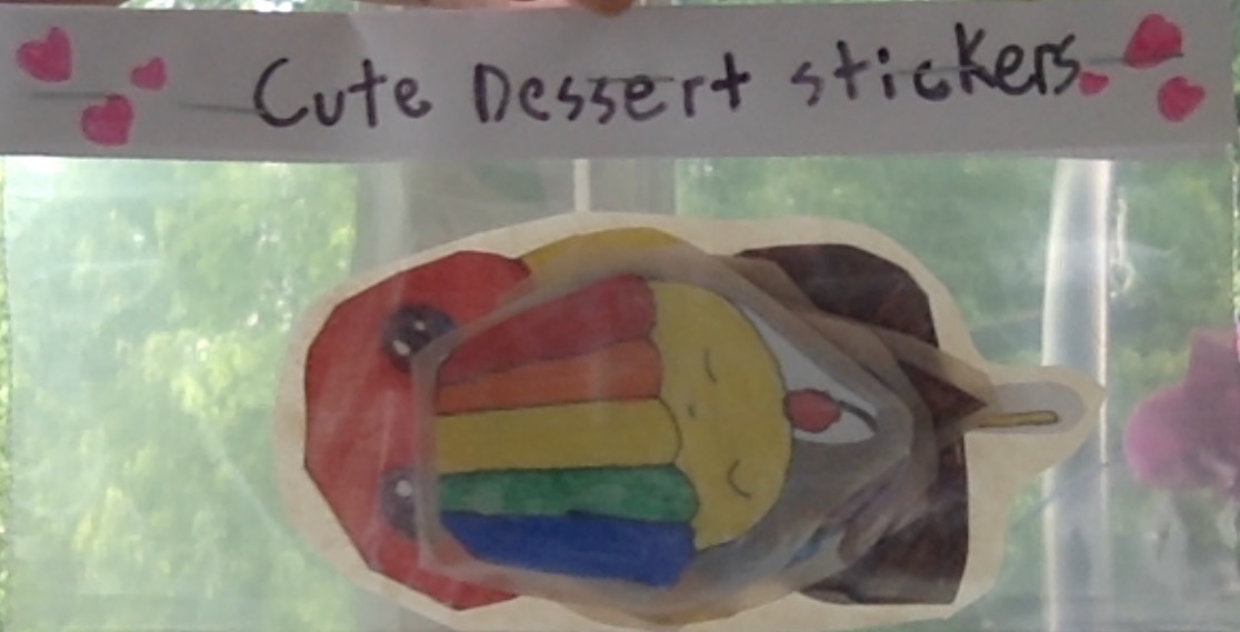 Cute Dessert Stickers 5-pack